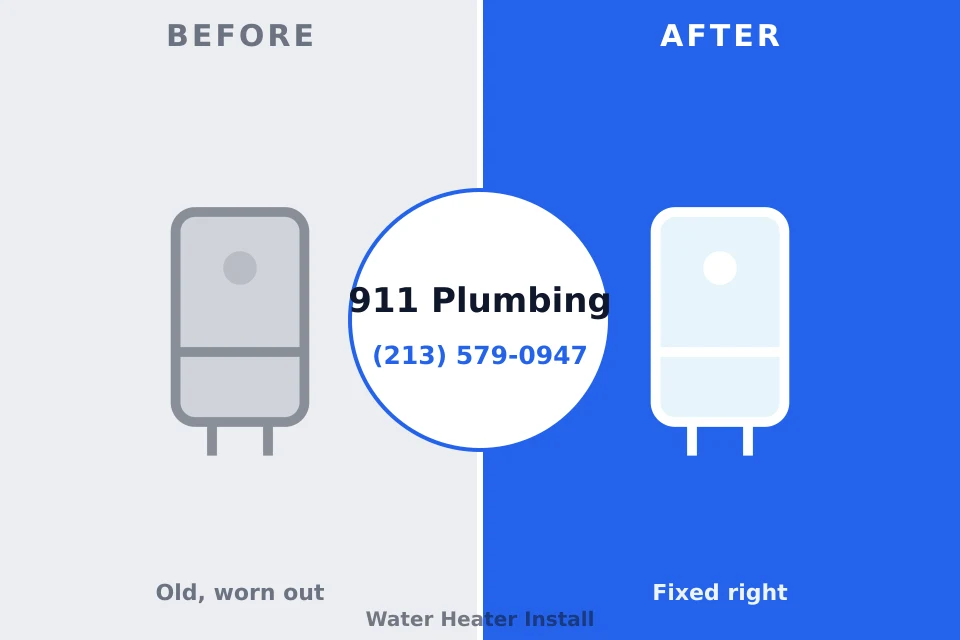 Before and after: plumbing repair Bellemont, AZ